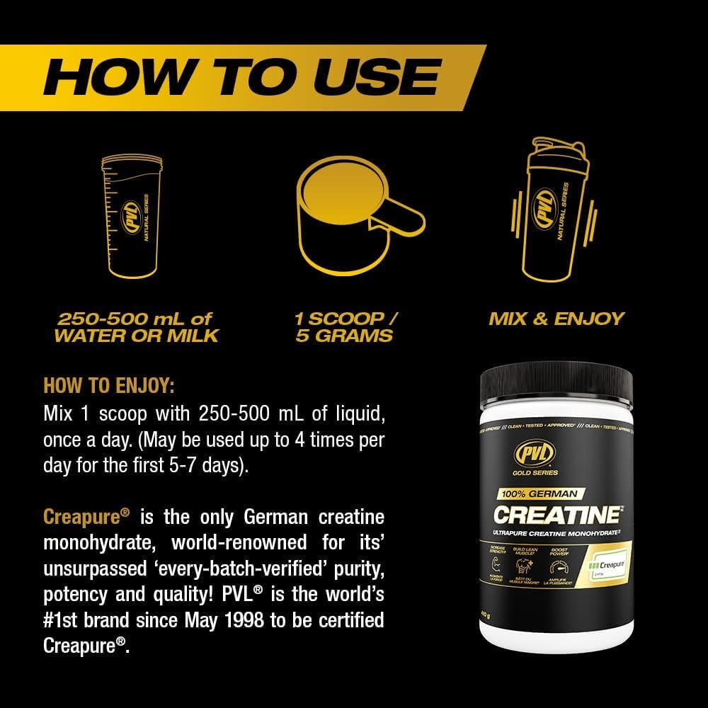 Creapure Creatine - 100% Pure German Creatine Monohydrate Powder - 82 Servings -