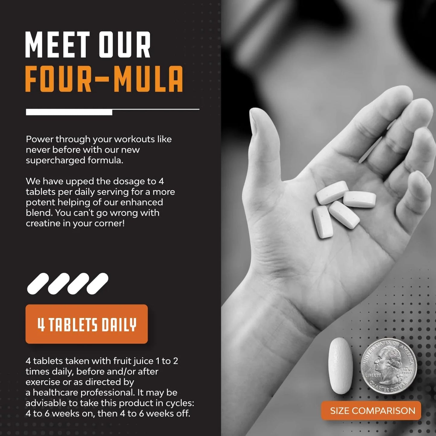 Tri-Phase Creatine Supplement for Muscle Recovery & Muscle Building, 240Ct