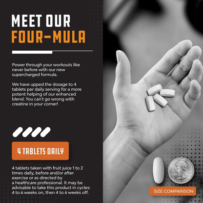 Tri-Phase Creatine Supplement for Muscle Recovery & Muscle Building, 240Ct