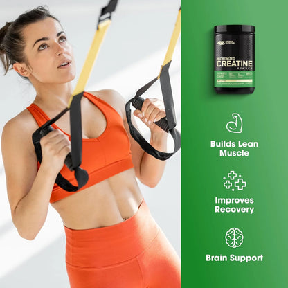 Optimum Nutrition Micronized Creatine Monohydrate Powder, Unflavored, 60 Servings, 300 Grams