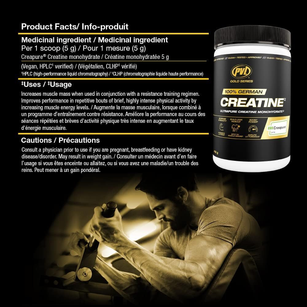 Creapure Creatine - 100% Pure German Creatine Monohydrate Powder - 82 Servings -